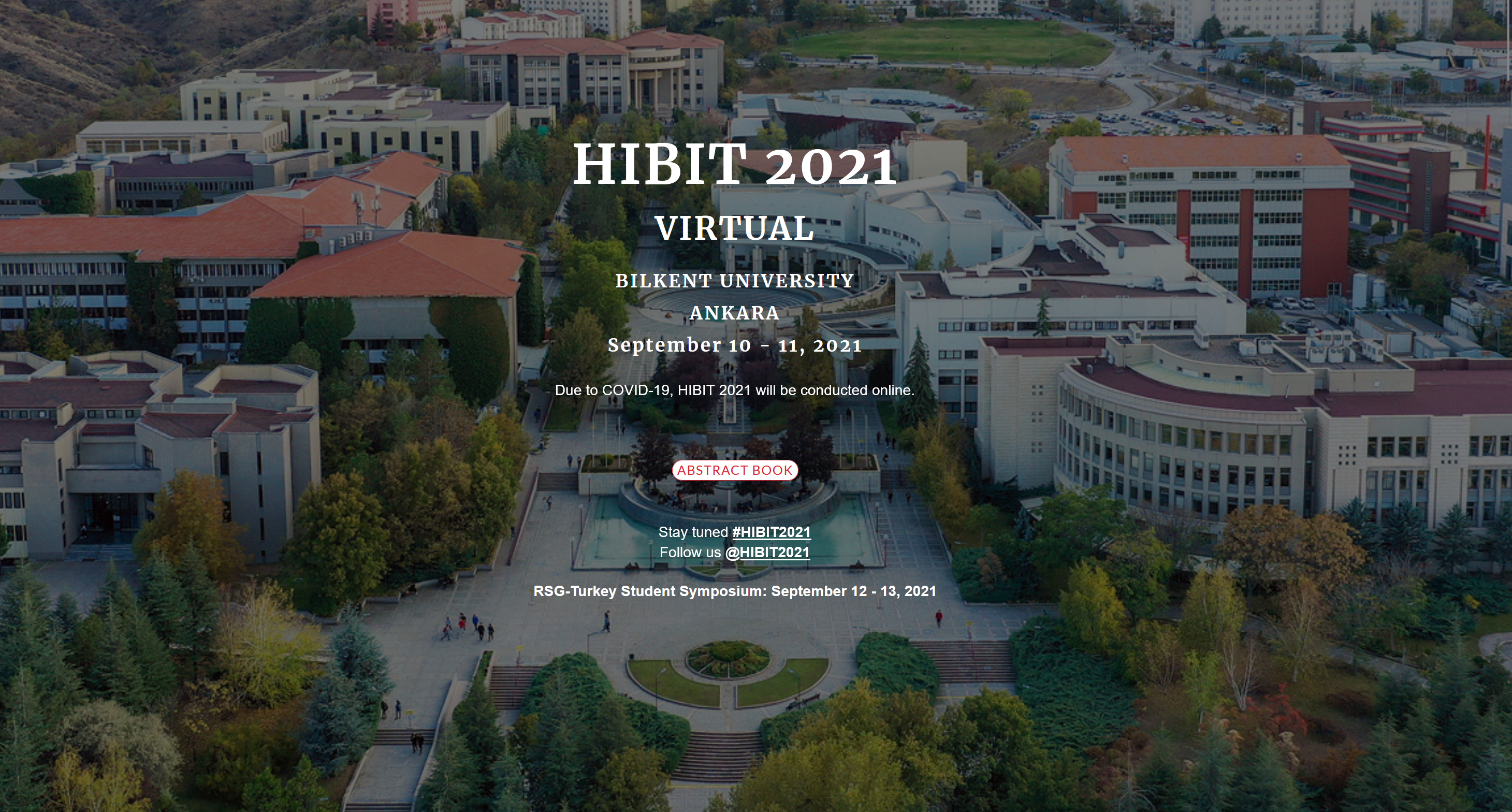 HIBIT 2021 Symposium will be Organized by Bilkent University